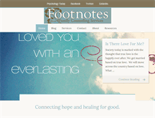 Tablet Screenshot of footnotescounseling.com
